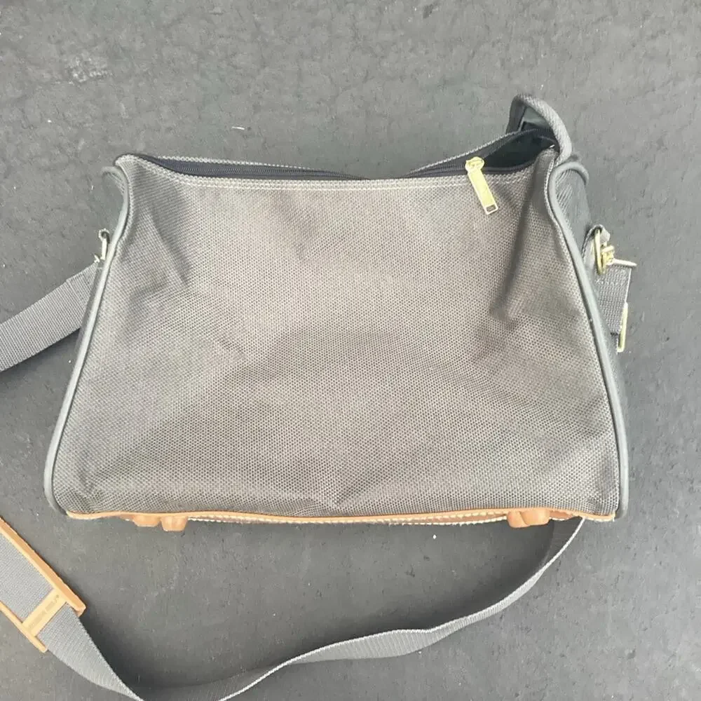 80s Members Only Carry On Bag Brown Canvas Tote Bag